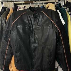 Vintage leather jacket men large